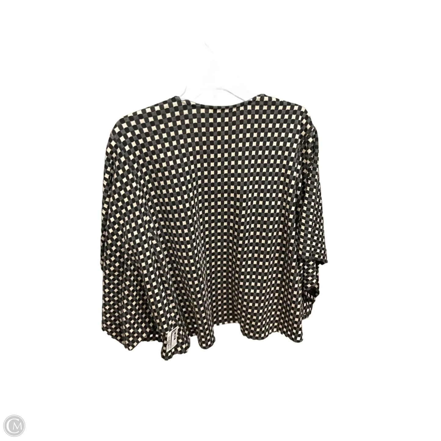 Shawl By Muse In Black & White, Size: Xl