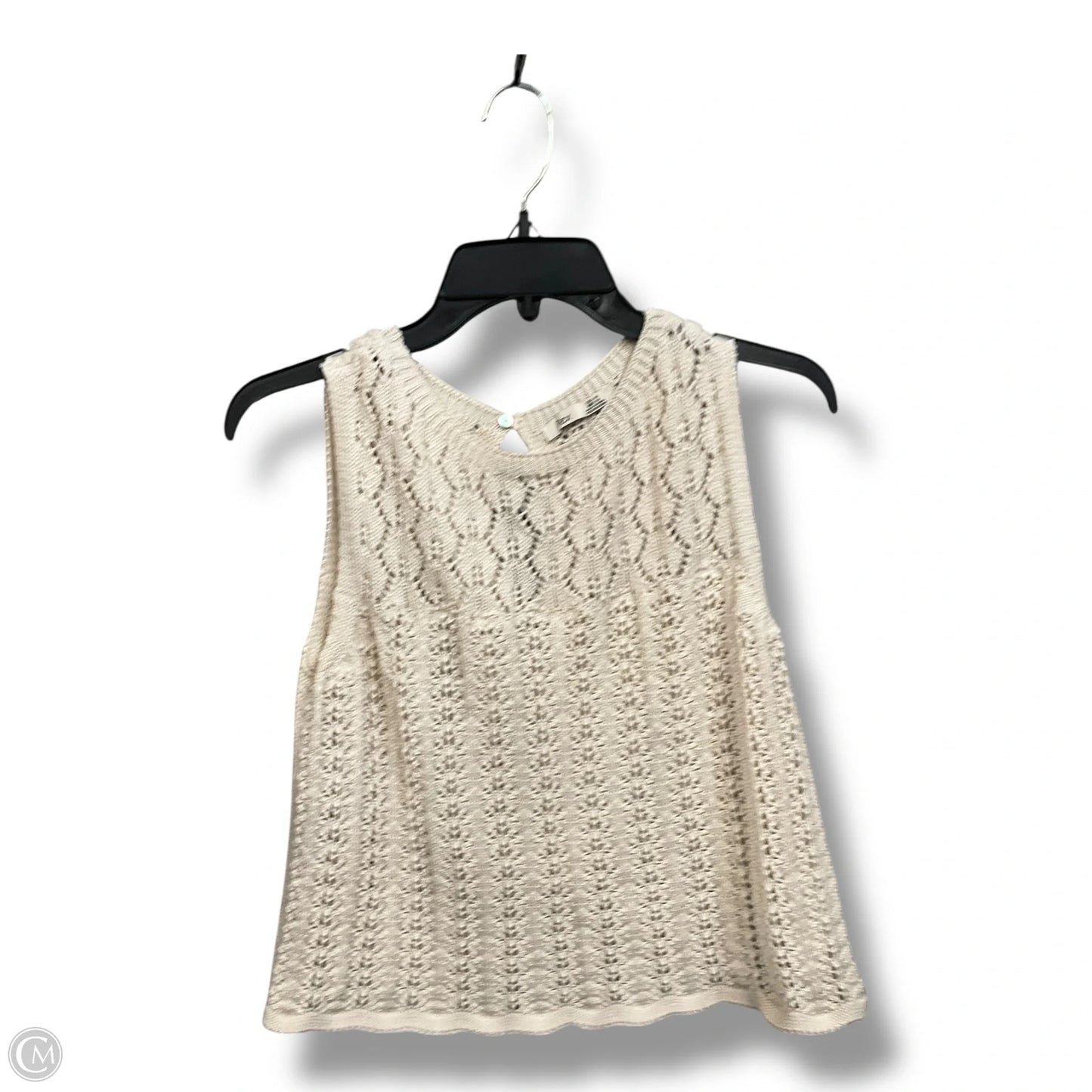 Vest Sweater By Cmc In Cream, Size: M