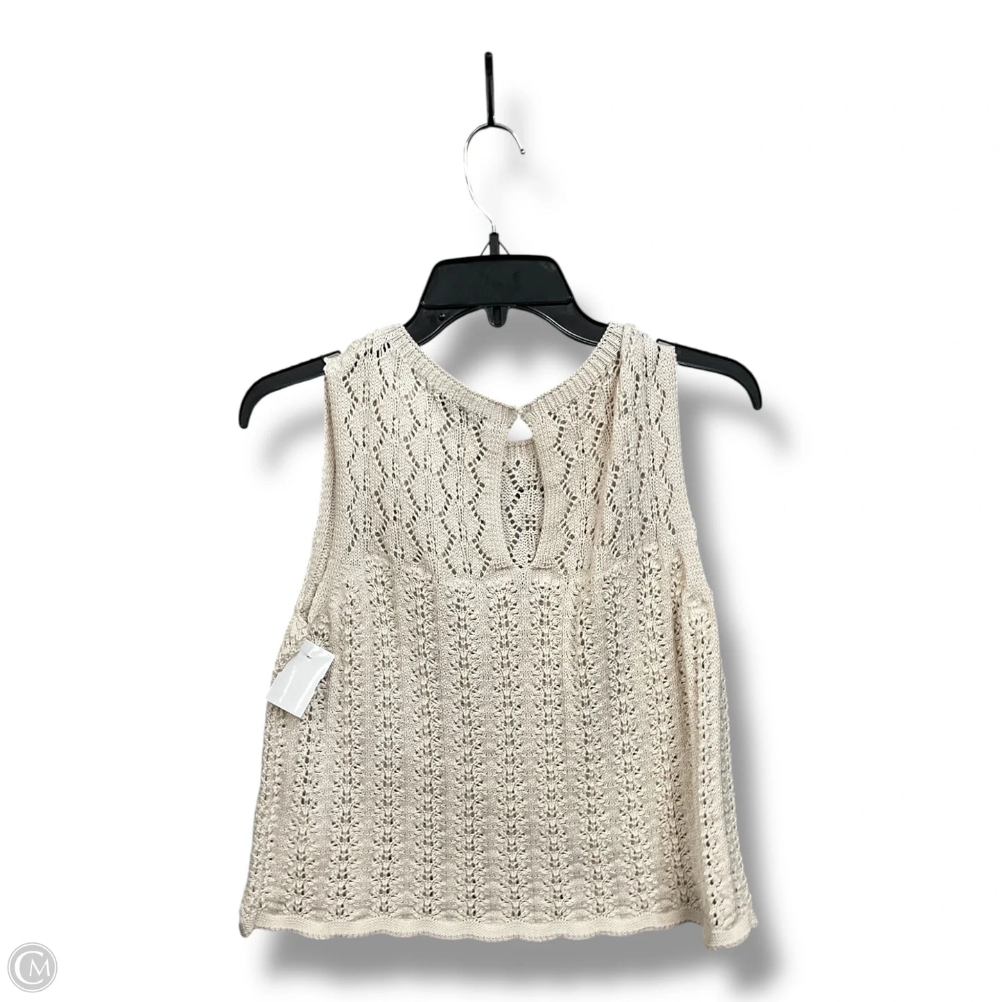 Vest Sweater By Cmc In Cream, Size: M