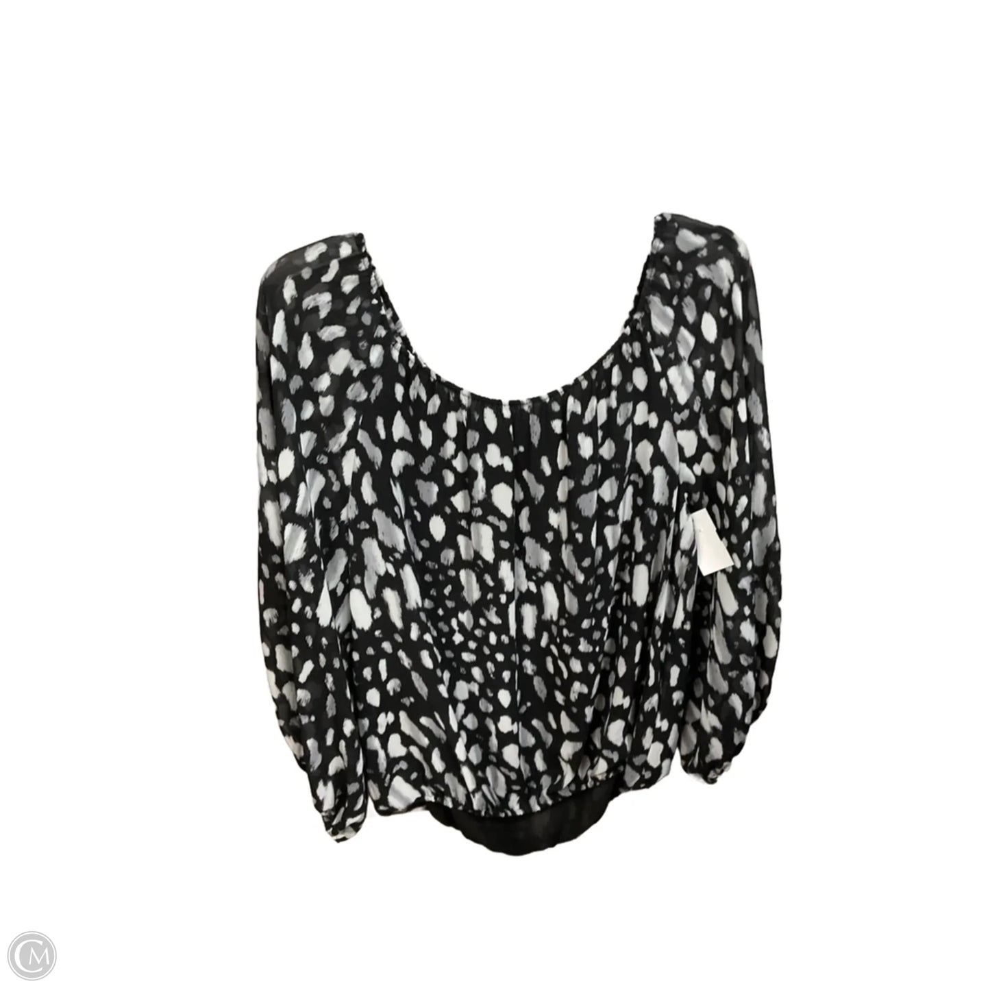 Blouse 3/4 Sleeve By Vince Camuto In Animal Print, Size: M