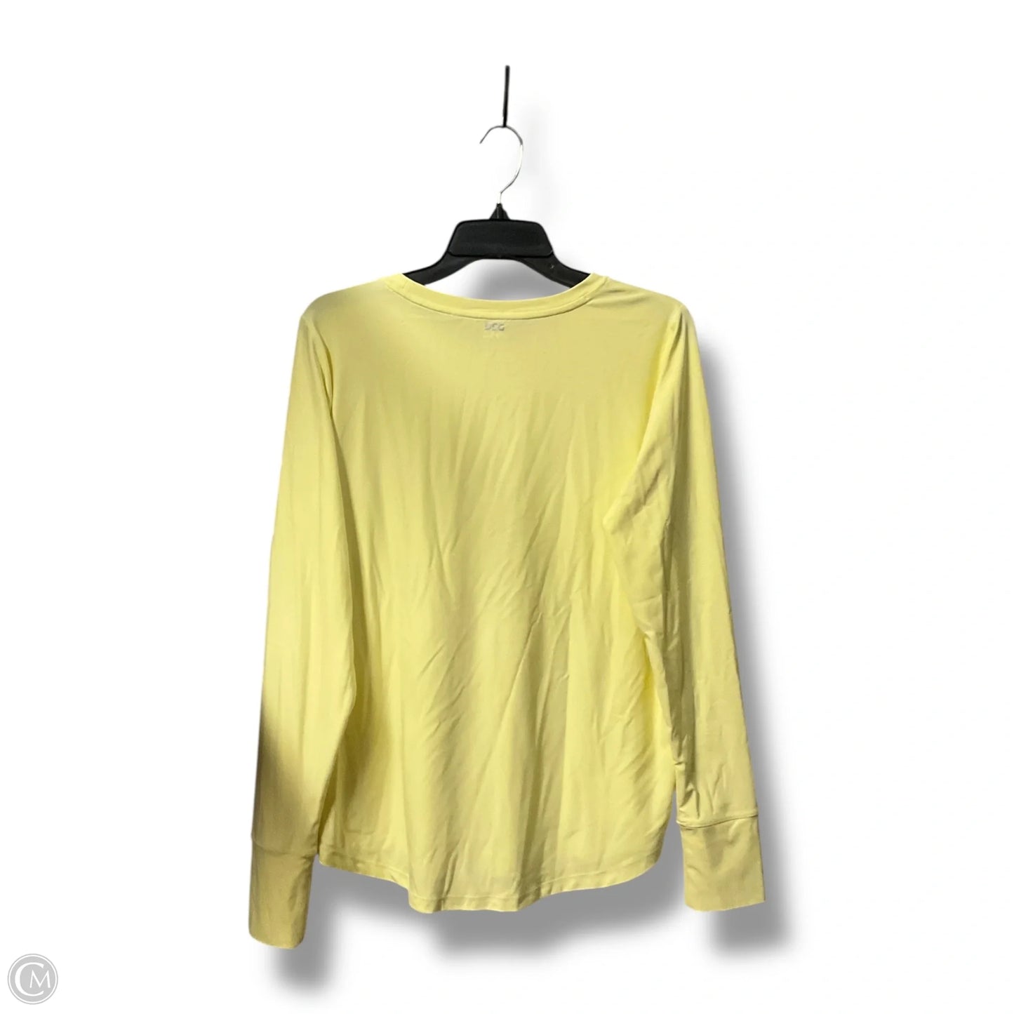 Athletic Top Long Sleeve Crewneck By Cmc In Yellow, Size: L