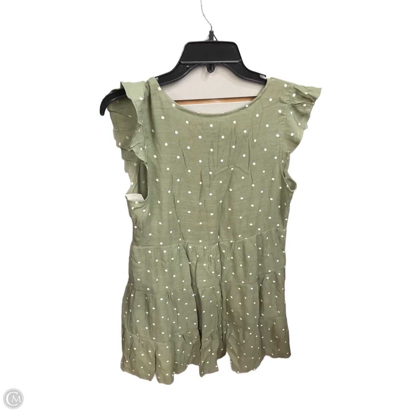 Dress Casual Midi By Mine In Polkadot Pattern, Size: L