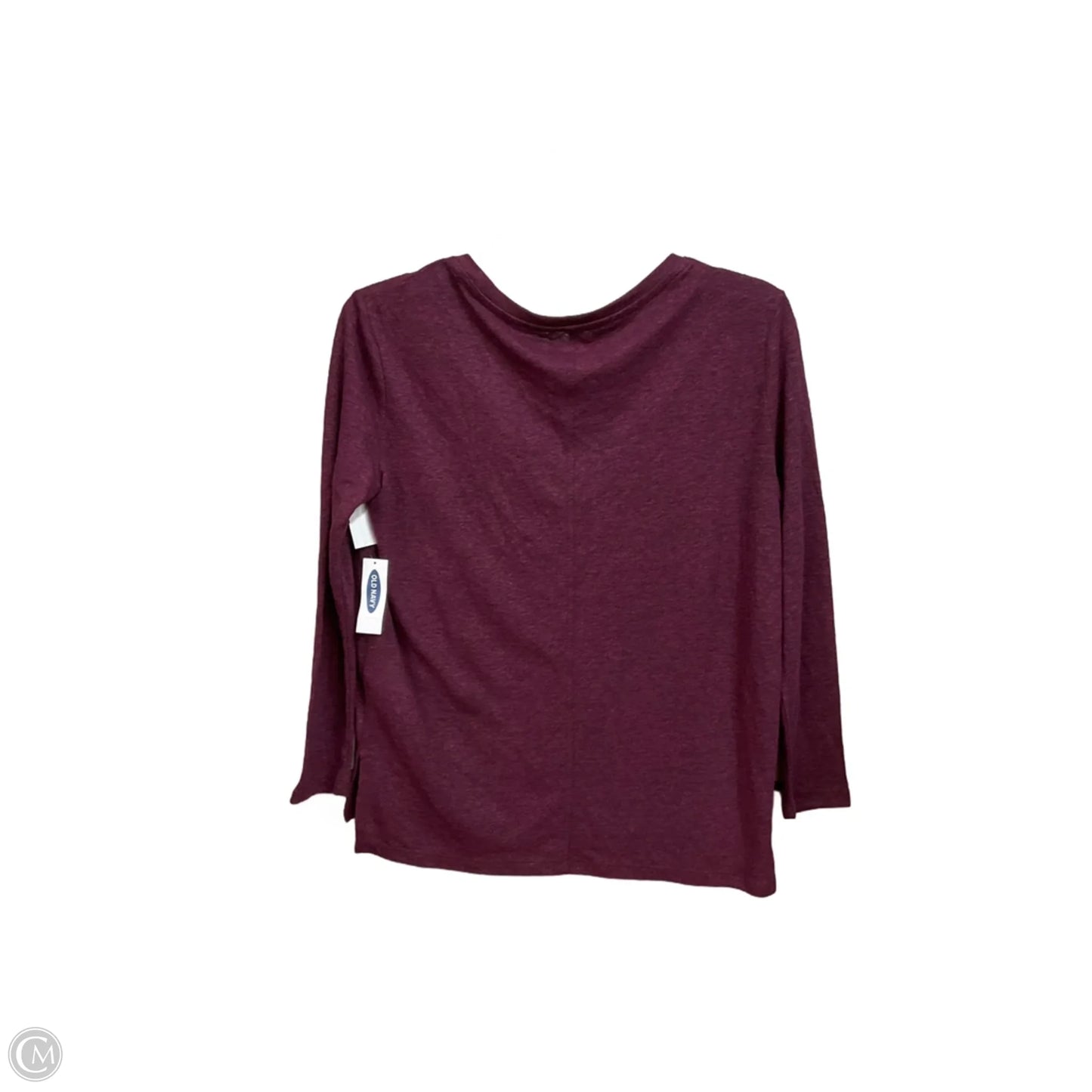 Top Long Sleeve Basic By Old Navy In Maroon, Size: Xsp