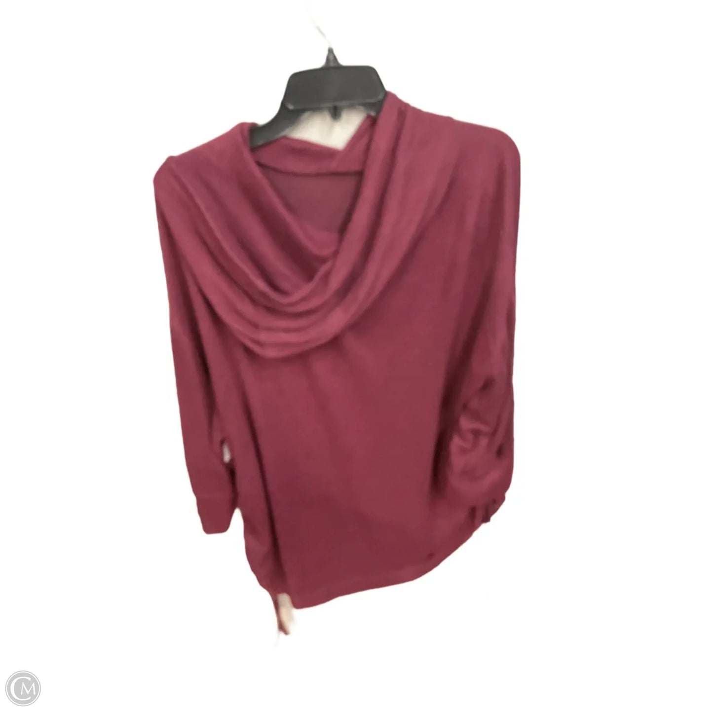 Top Long Sleeve Basic By Clothes Mentor In Maroon, Size: 2x