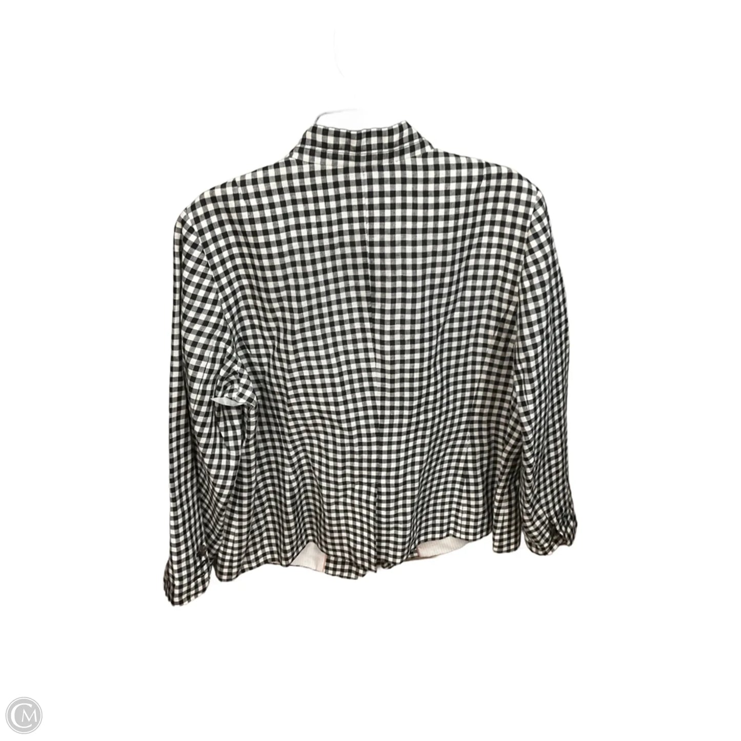 Blazer By Talbots In Blue & White, Size: 1x