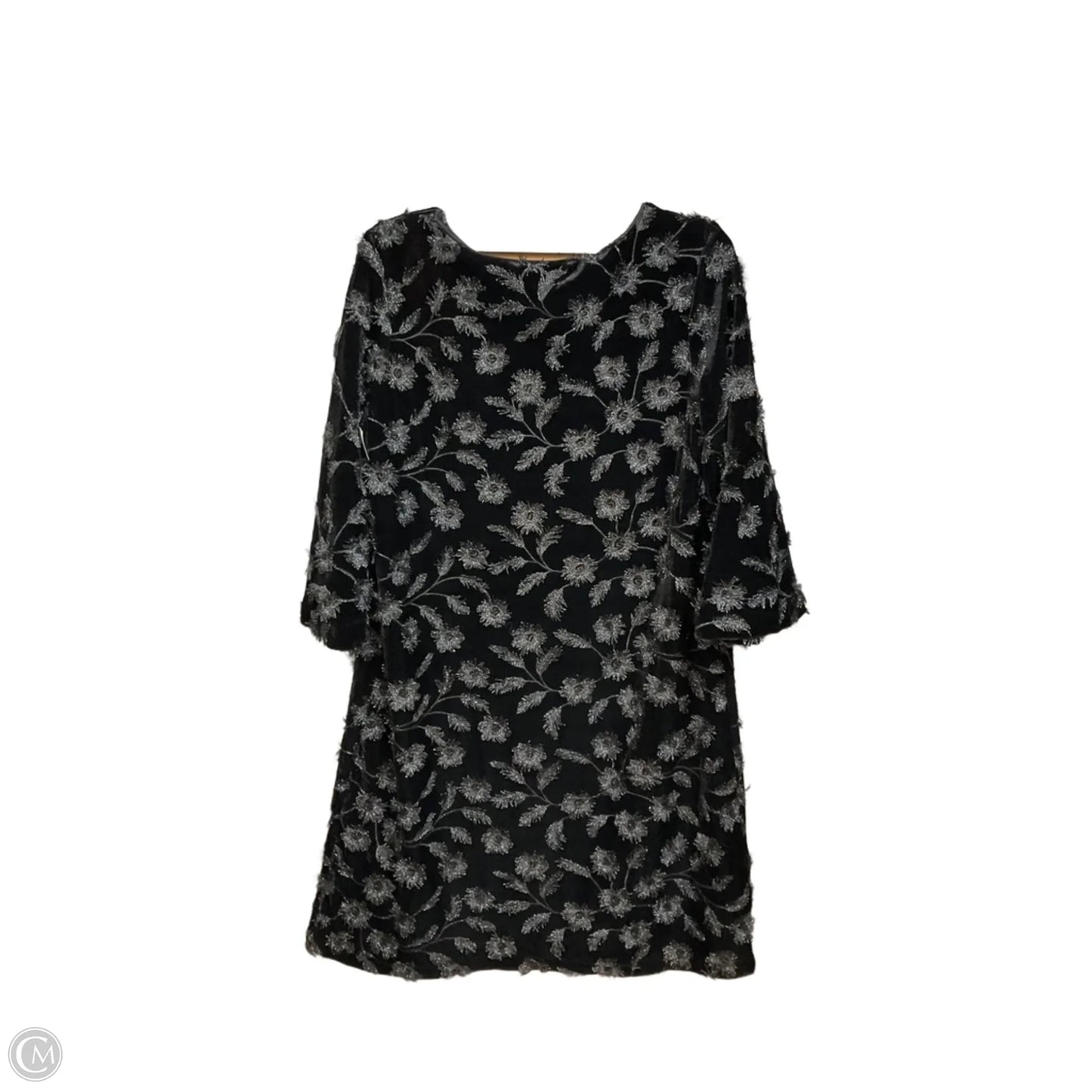 Dress Casual Midi By Chicos In Black, Size: M