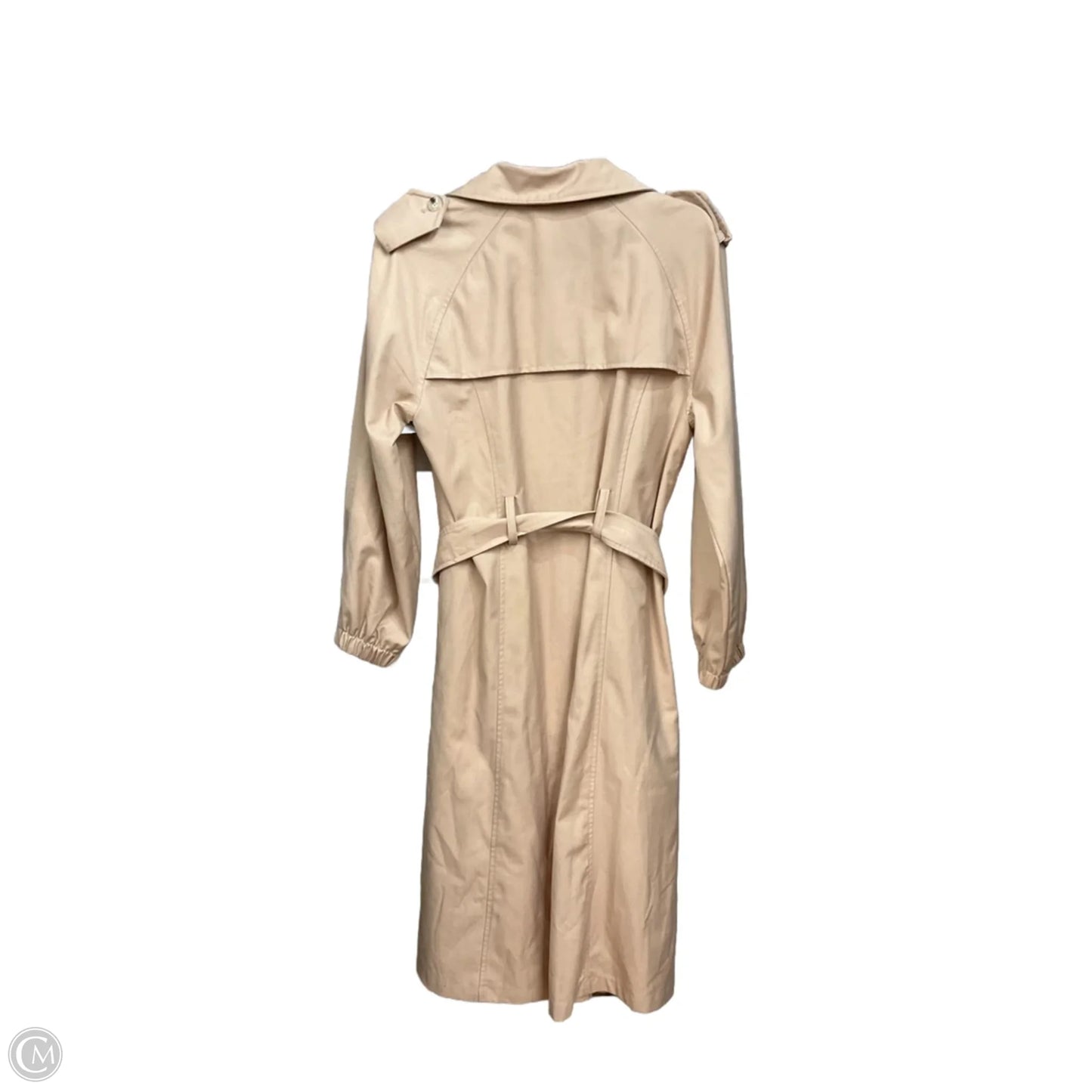 Coat Trench Coat By Greylin In Beige, Size: S