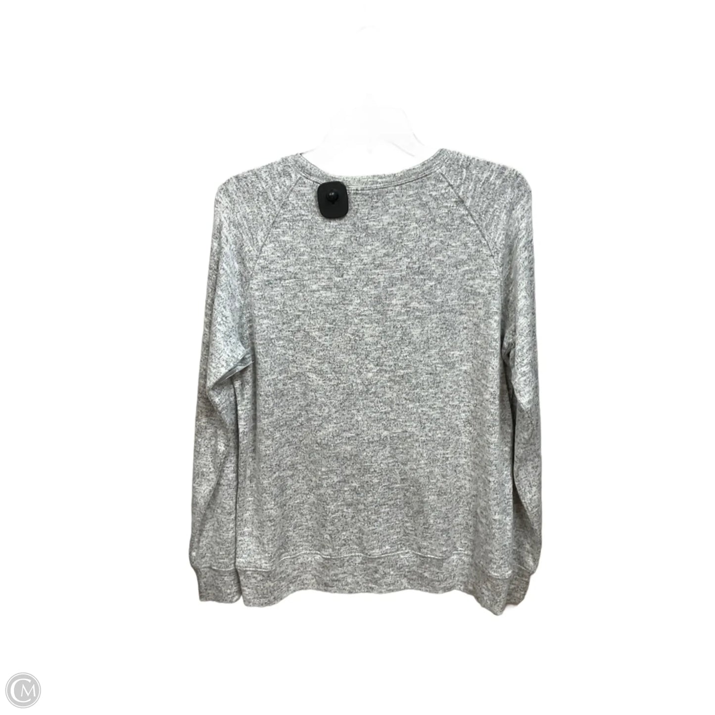 Top Long Sleeve Basic By Clothes Mentor In Grey, Size: M