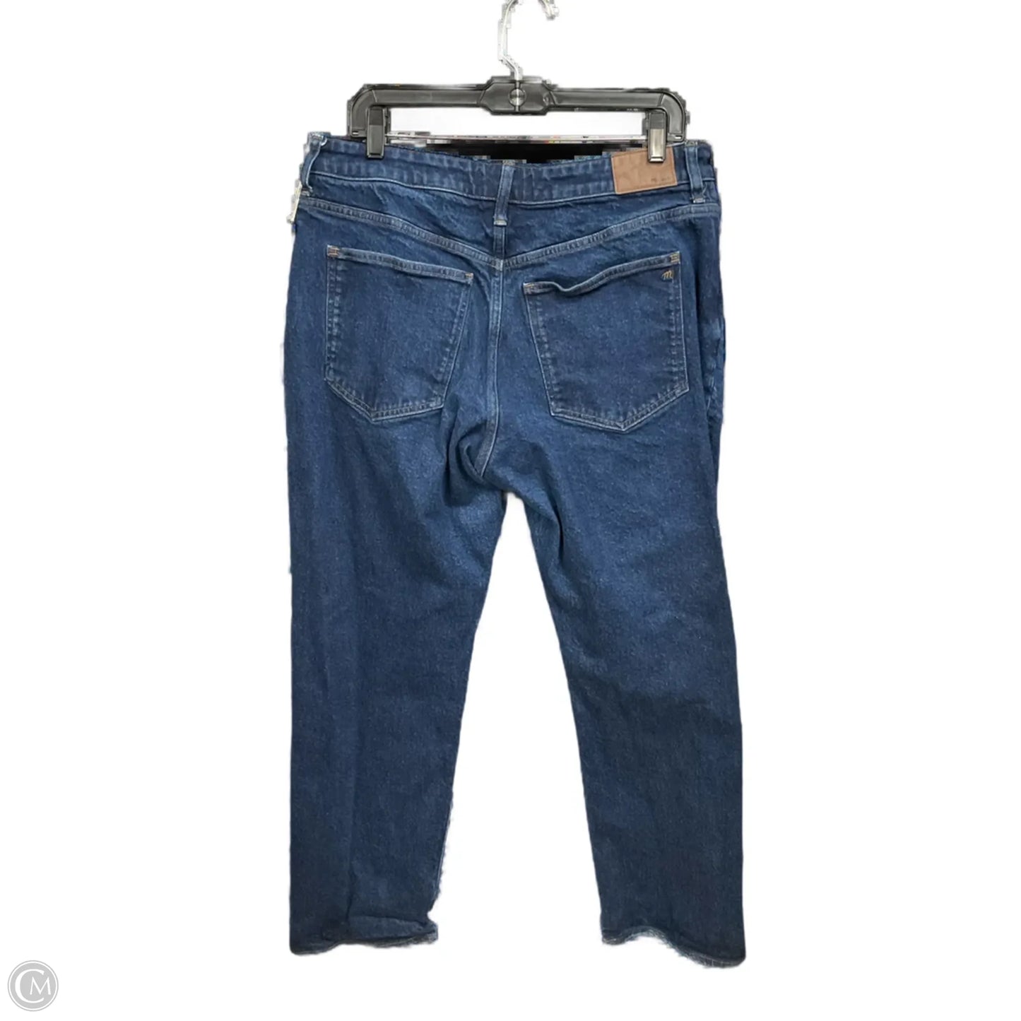 Jeans Straight By Madewell In Blue Denim, Size: 14