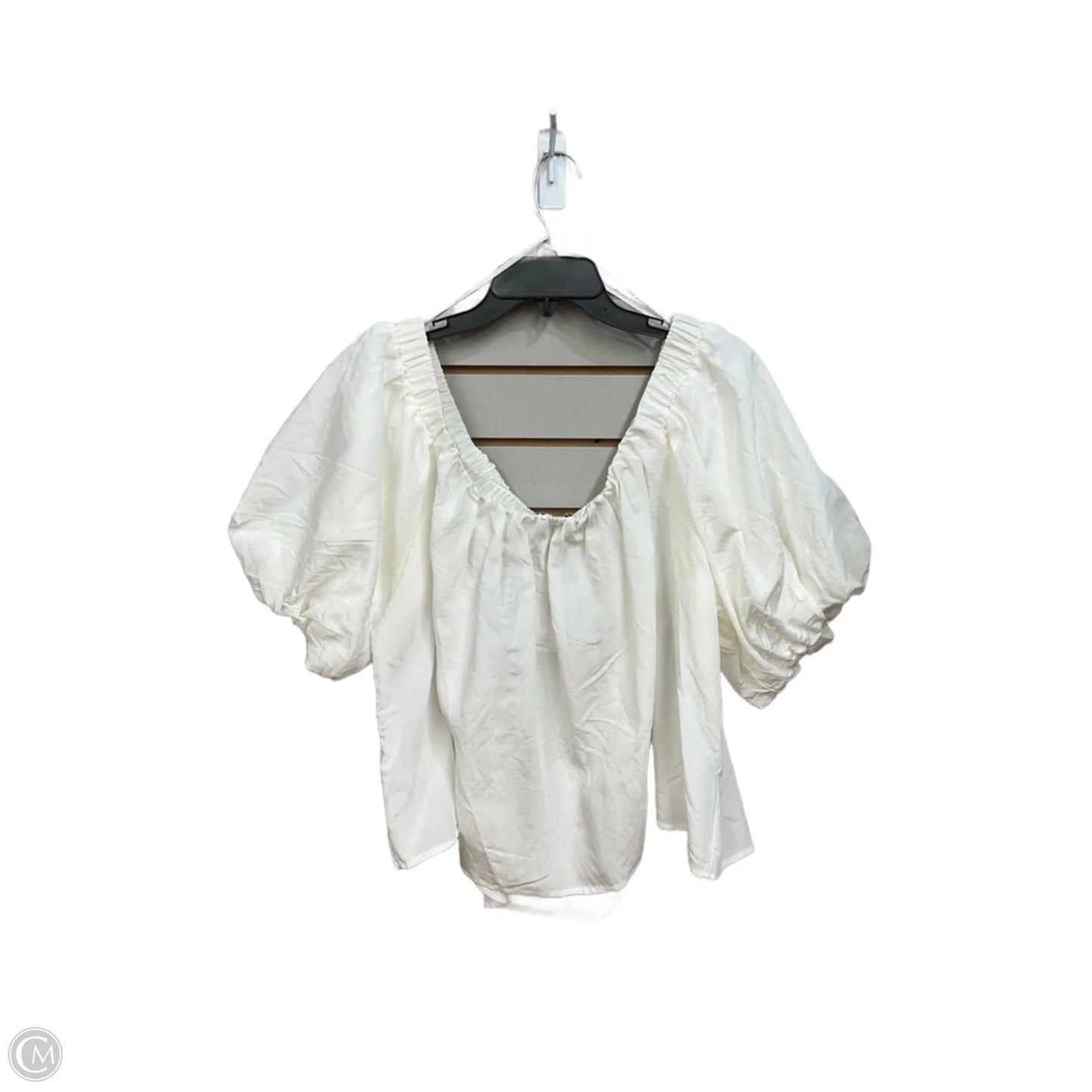 Top Short Sleeve By Cmc In White, Size: Xl