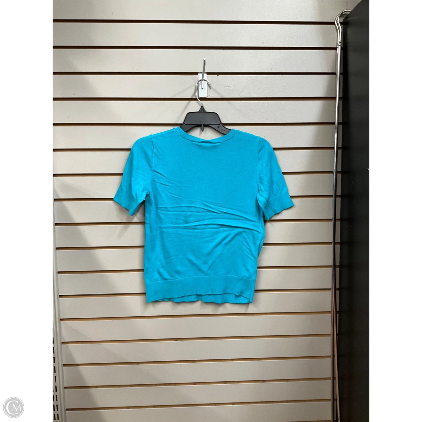 Top Short Sleeve Basic By Ann Taylor In Teal, Size: S