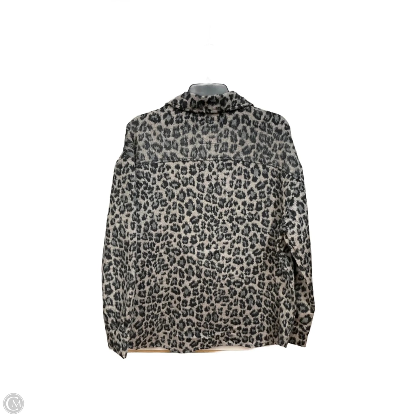 Jacket Shirt By Bagatelle In Animal Print, Size: L