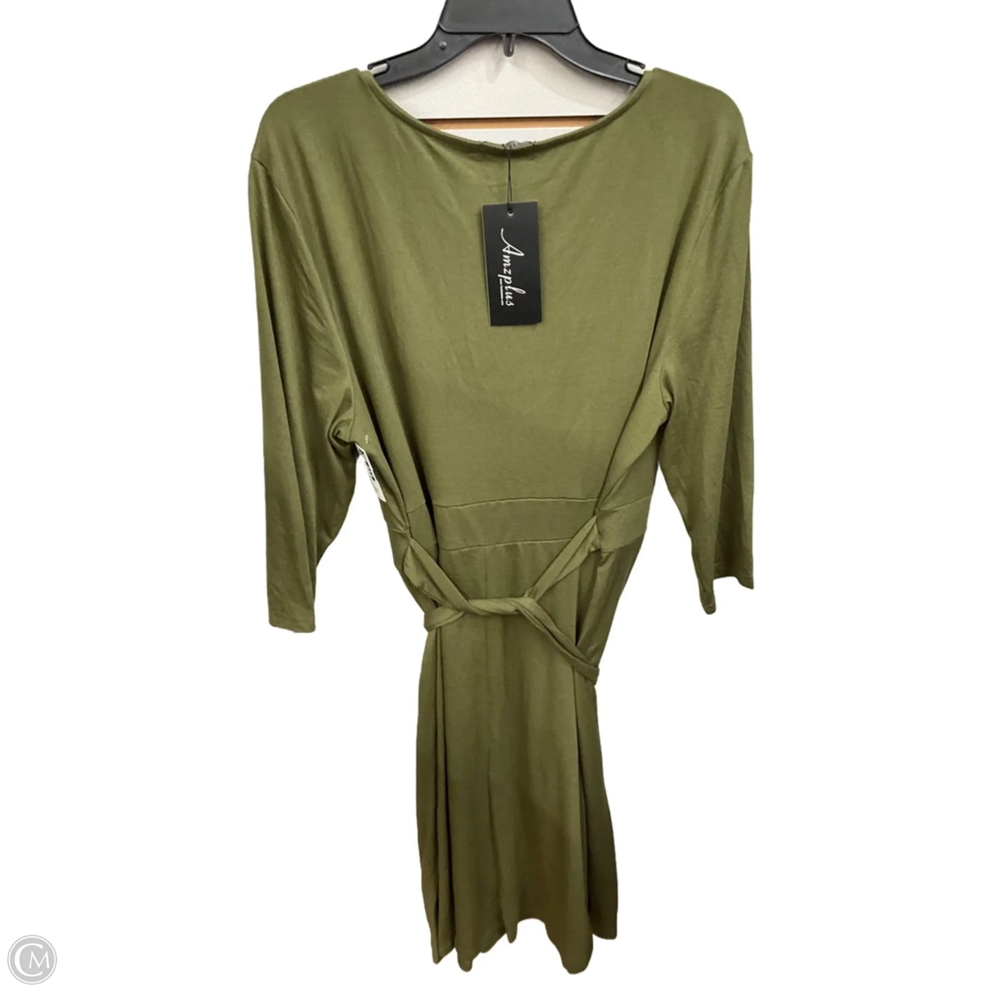Dress Casual Midi By Clothes Mentor In Green, Size: 2x