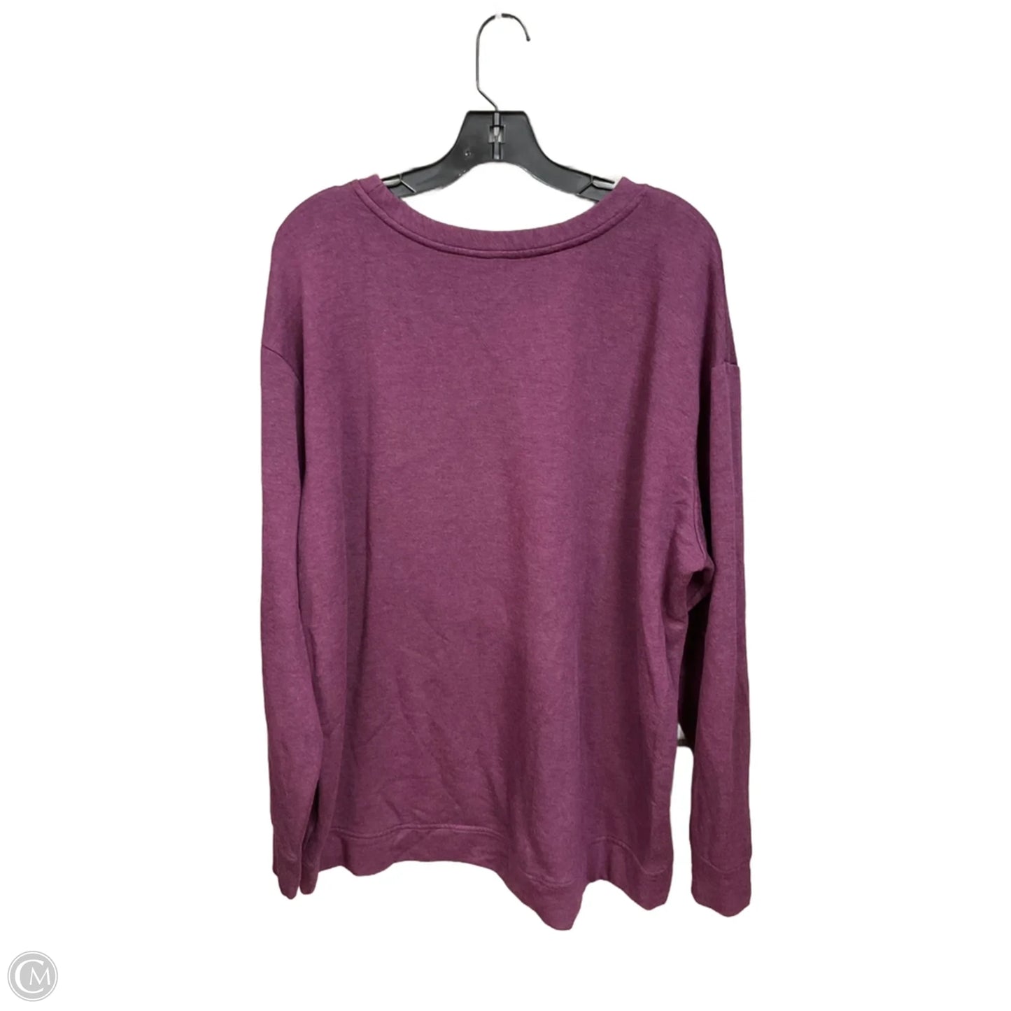 Top Long Sleeve Basic By Orvis In Purple, Size: Xxl