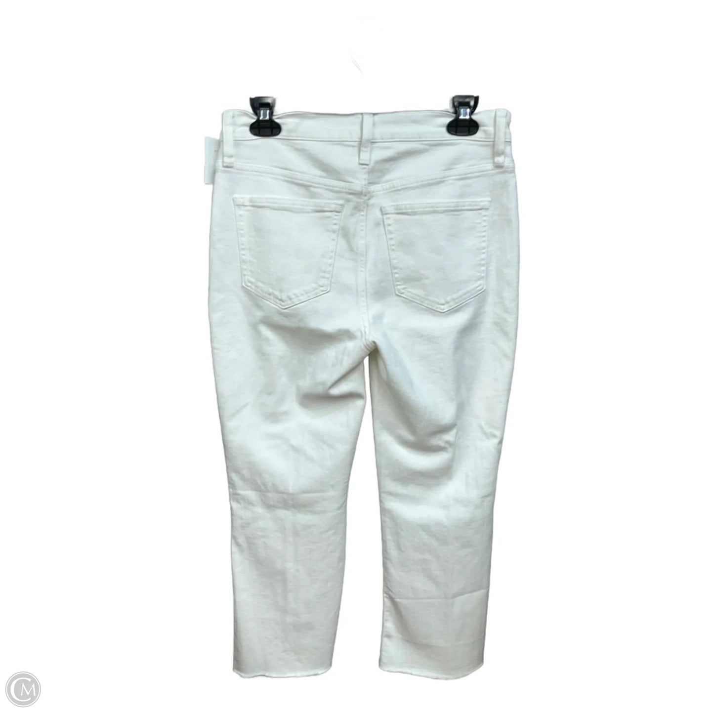 Jeans Cropped By J. Crew In White Denim, Size: 6