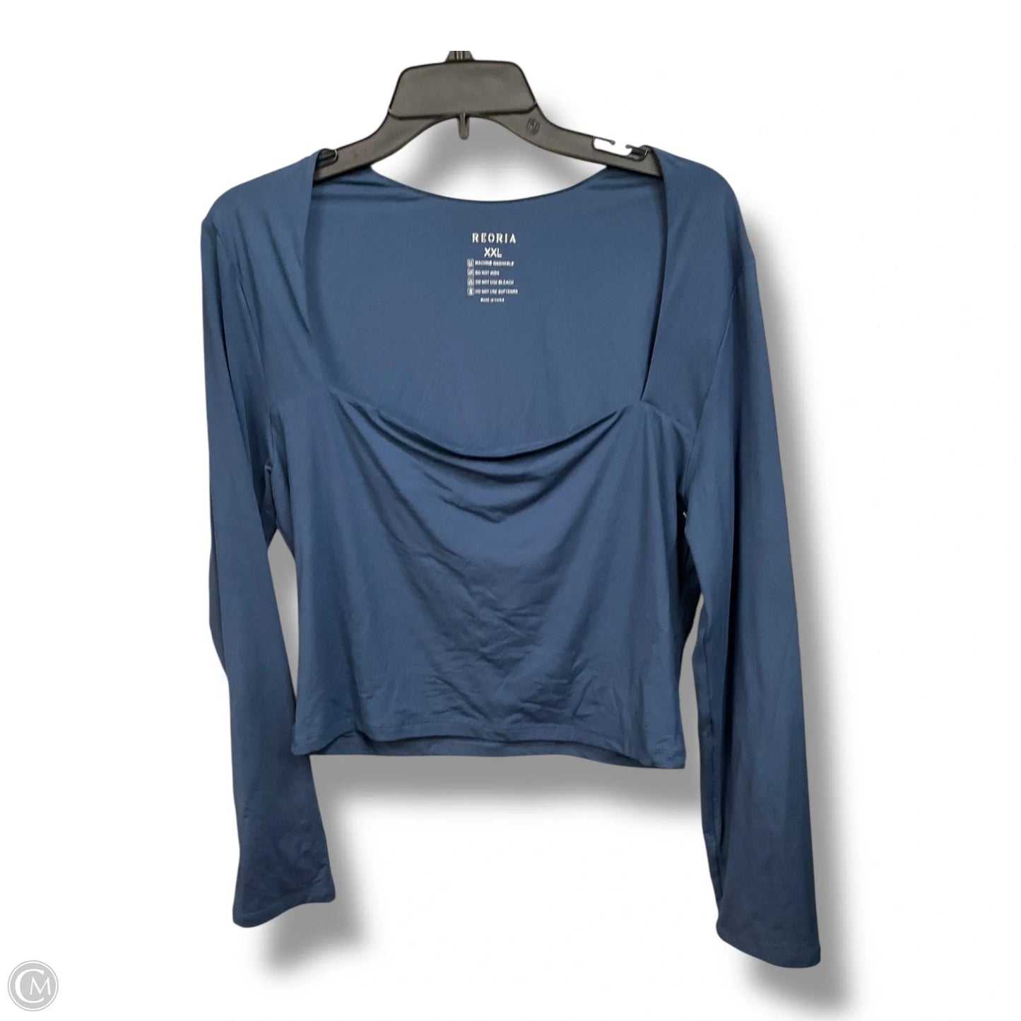 Athletic Top Long Sleeve Crewneck By Cmc In Blue, Size: Xxl