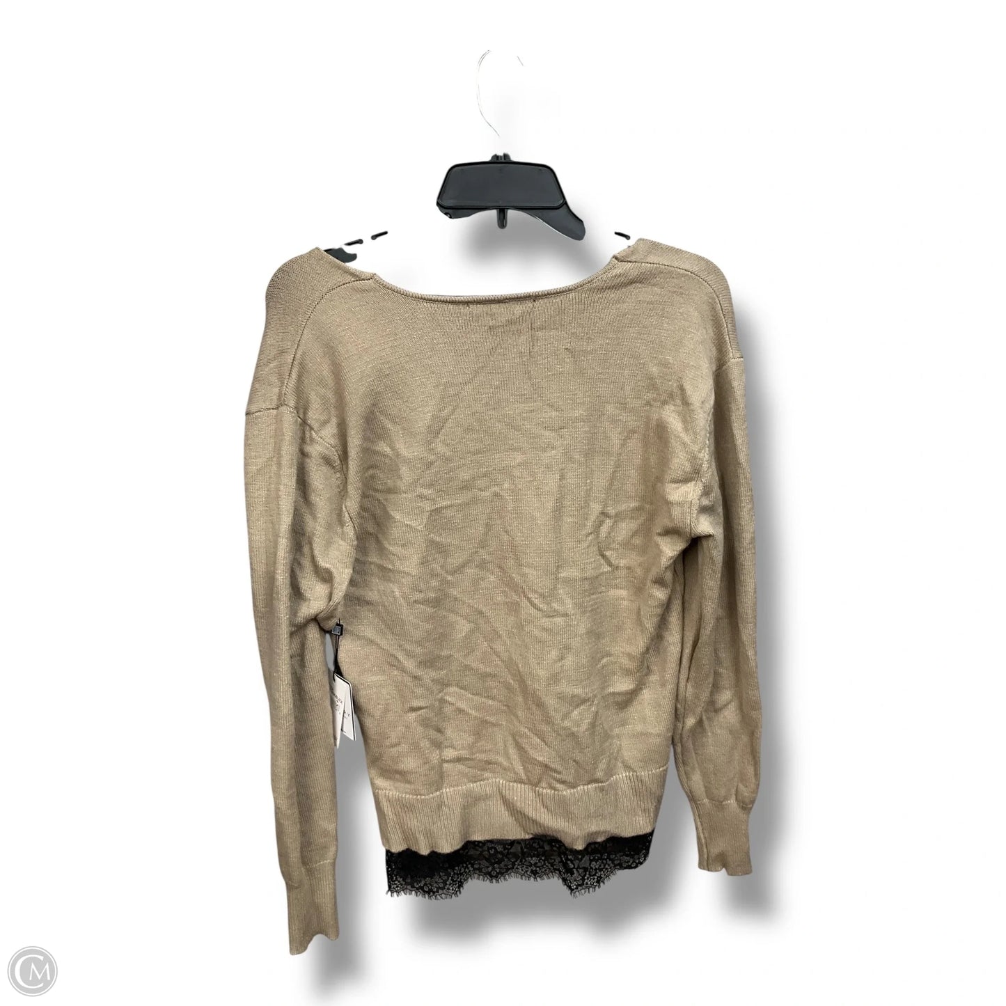 Top Long Sleeve By Laundry In Tan, Size: S
