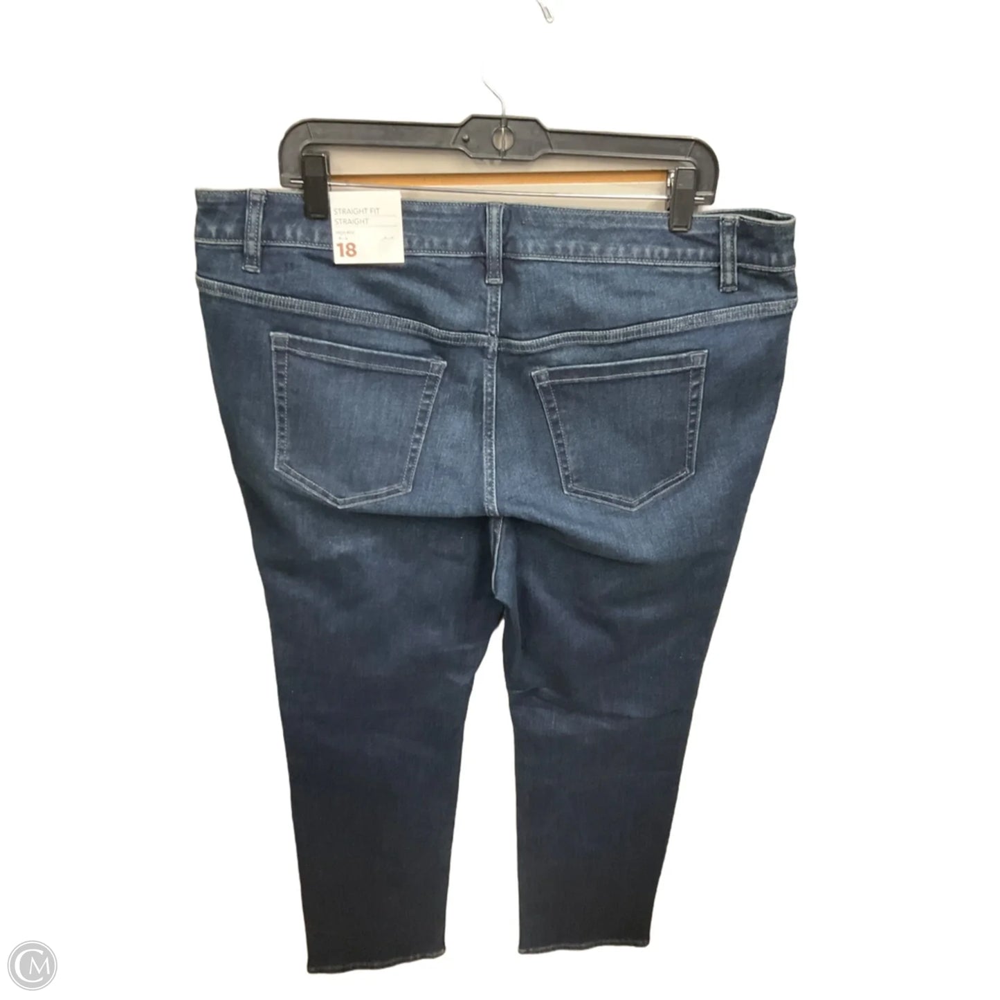 Jeans Straight By Lane Bryant In Blue Denim, Size: 18