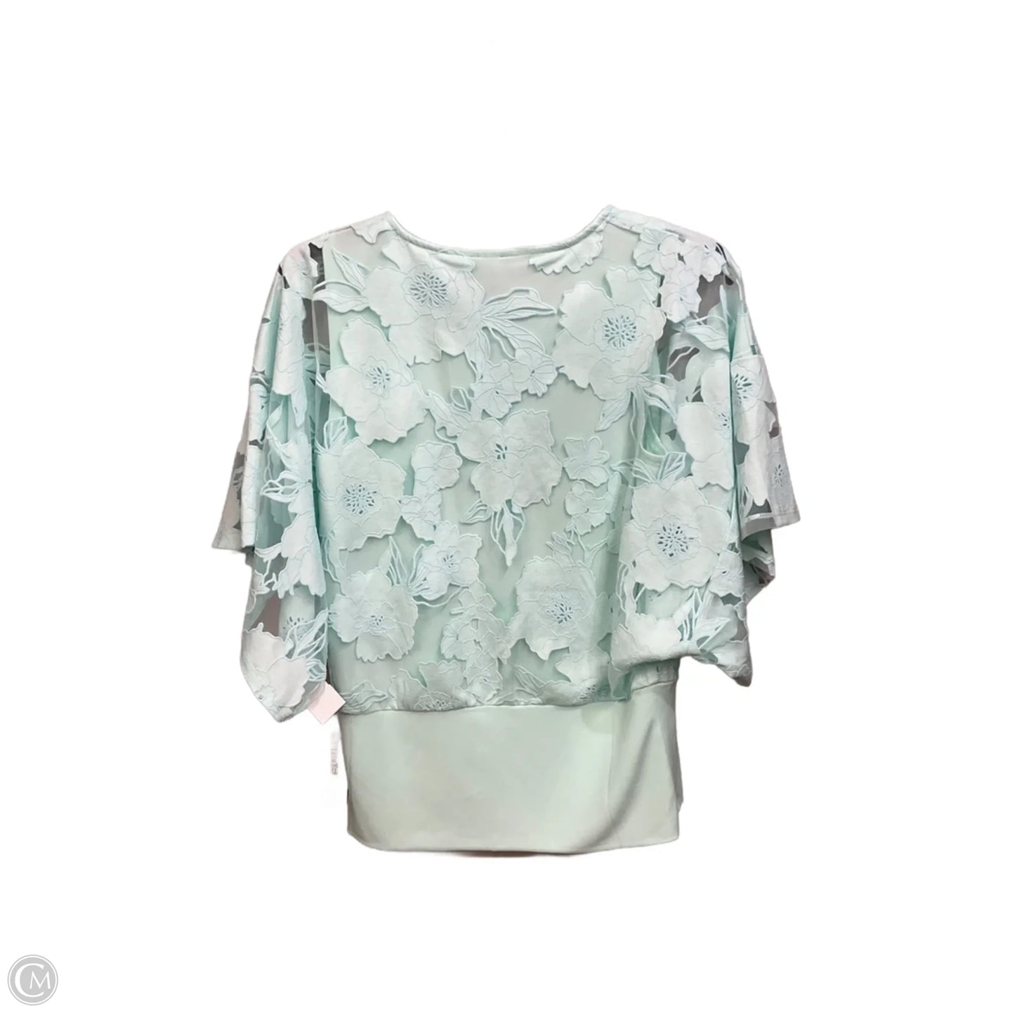 Top Short Sleeve Basic By Chicos In Aqua, Size: S
