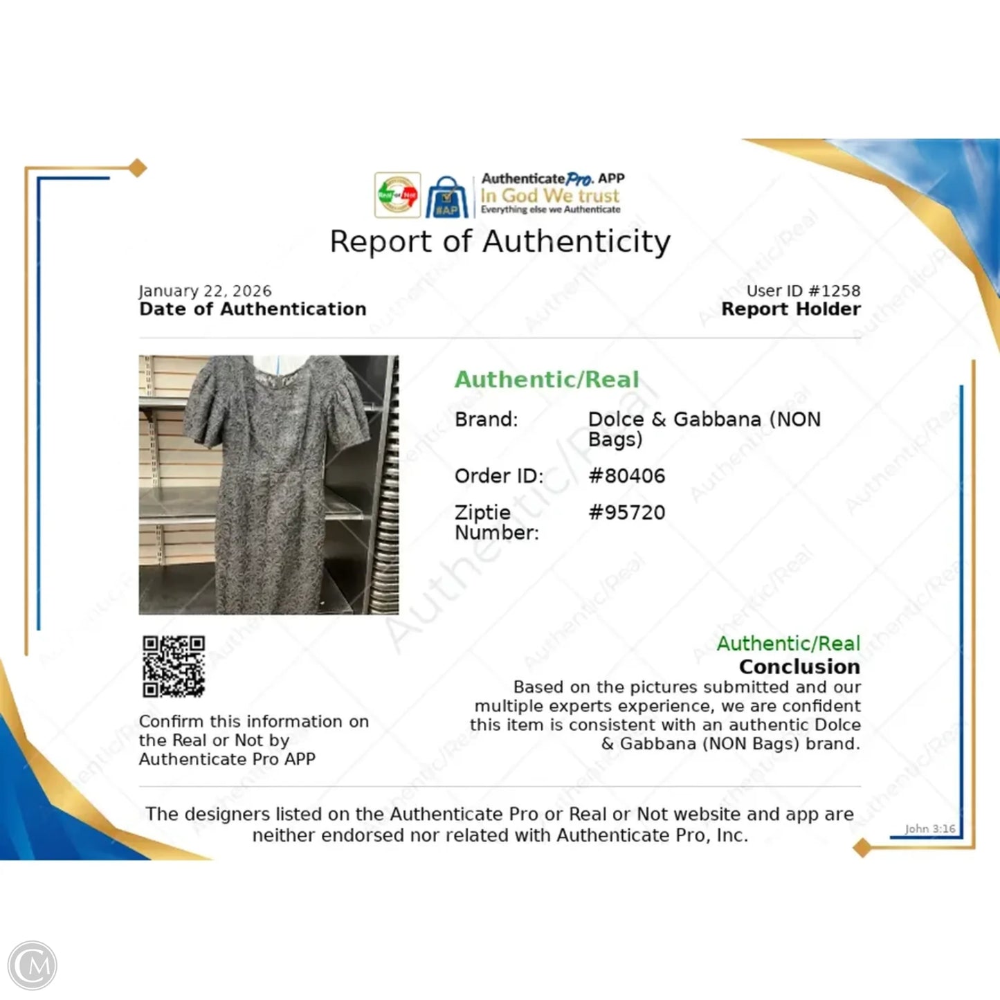 Dress Luxury Designer By Dolce And Gabbana In Black, Size: M