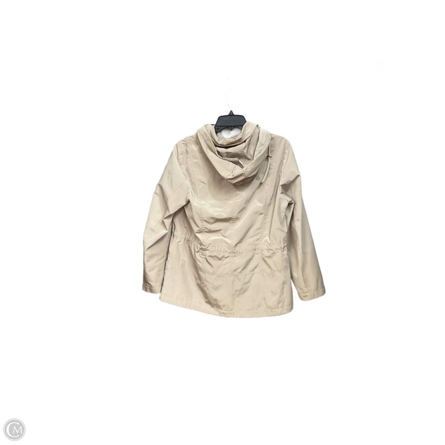 Jacket Windbreaker By Charter Club In Beige, Size: Lp