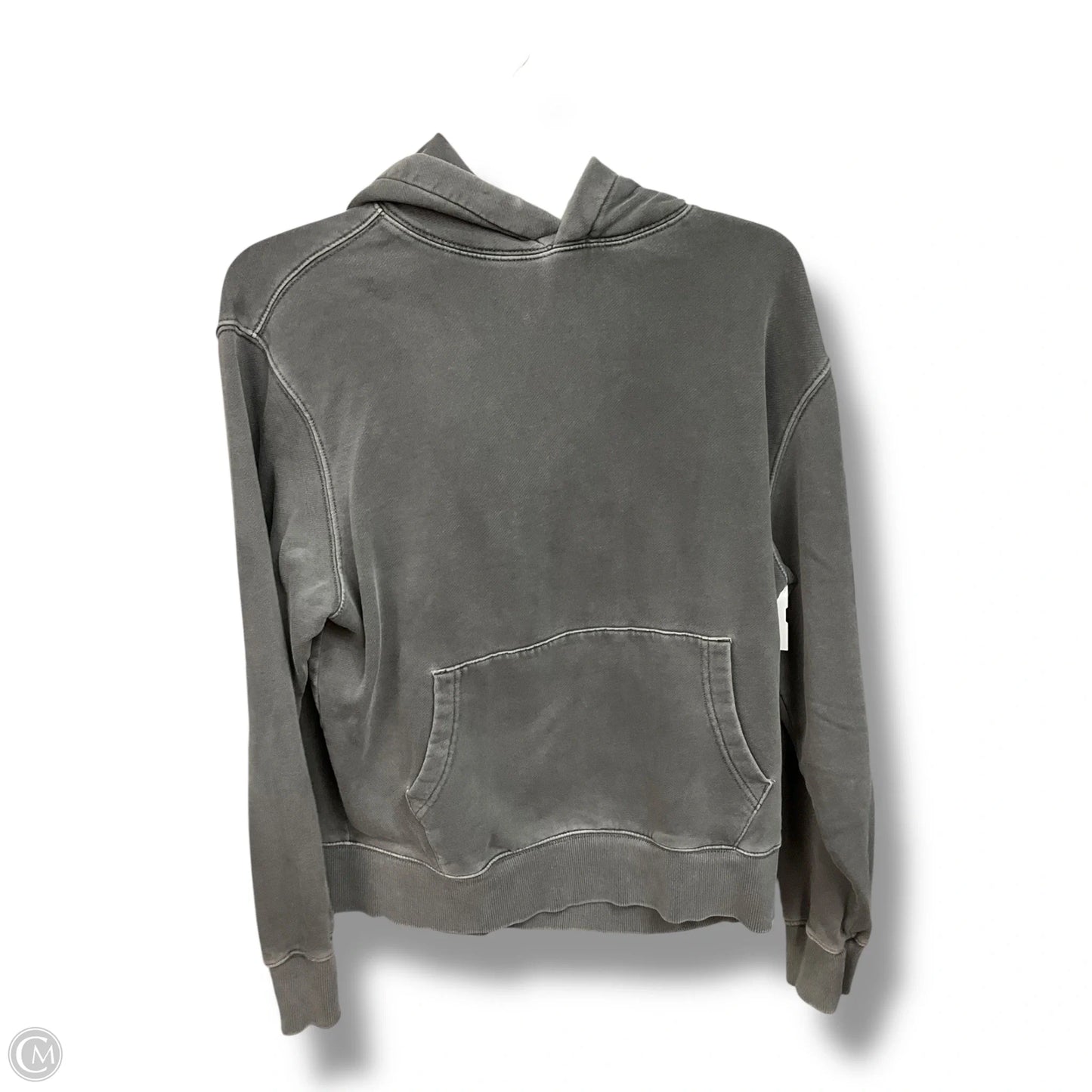 Athletic Top Long Sleeve Hoodie By Cmc In Grey, Size: S