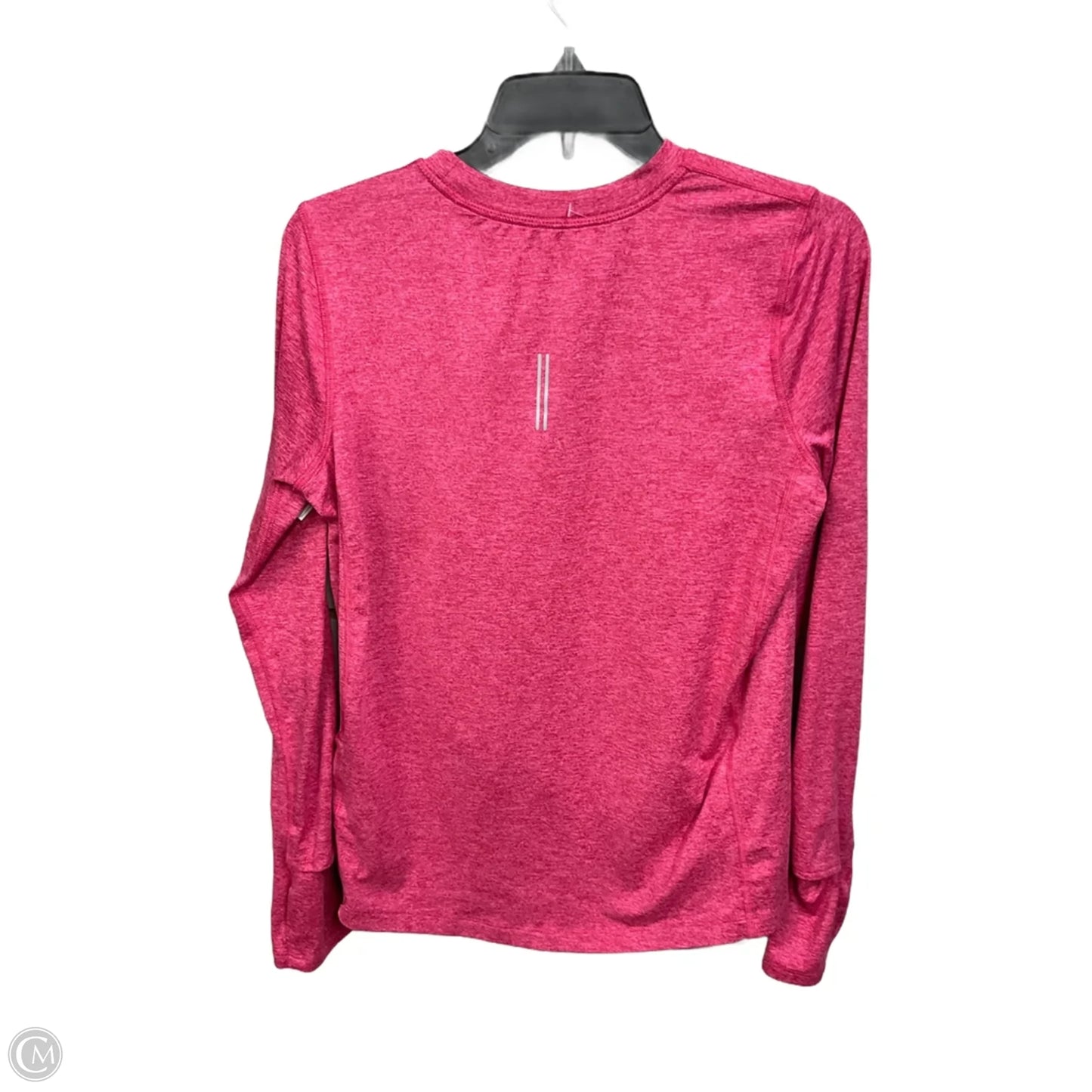 Athletic Top Long Sleeve Crewneck By Nike Apparel In Pink, Size: S