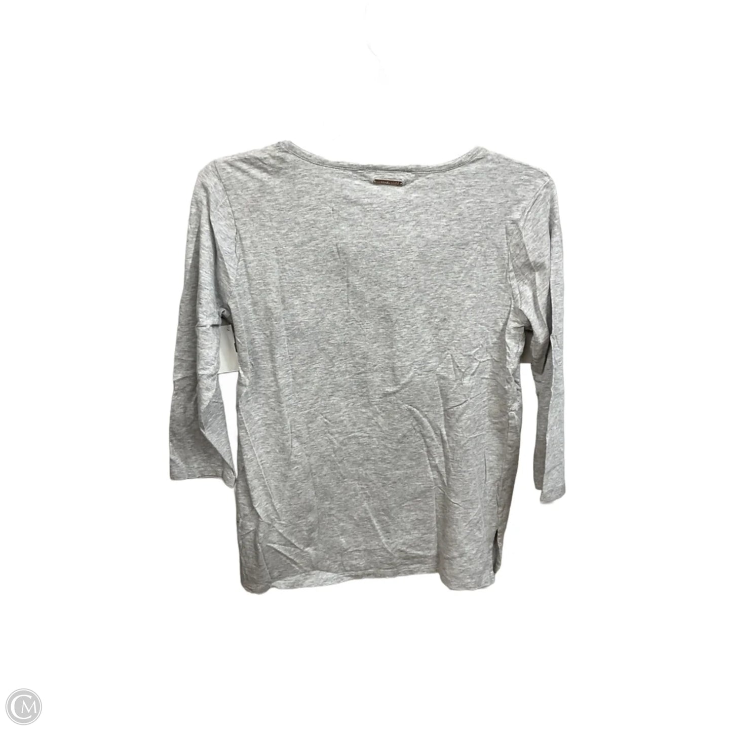 Top 3/4 Sleeve Basic By Michael By Michael Kors In Grey, Size: S