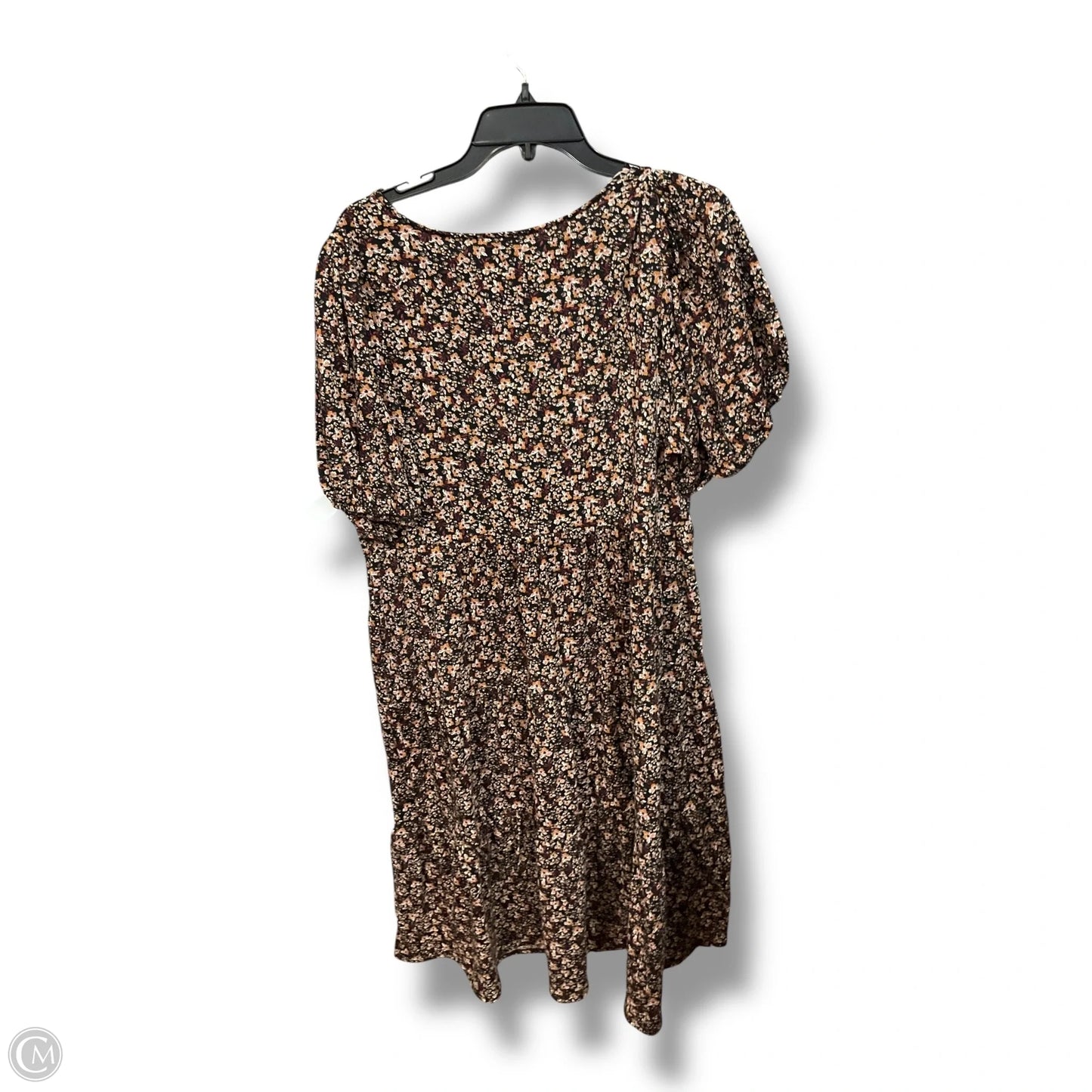 Dress Casual Midi By Ava & Viv In Floral Print, Size: 1x