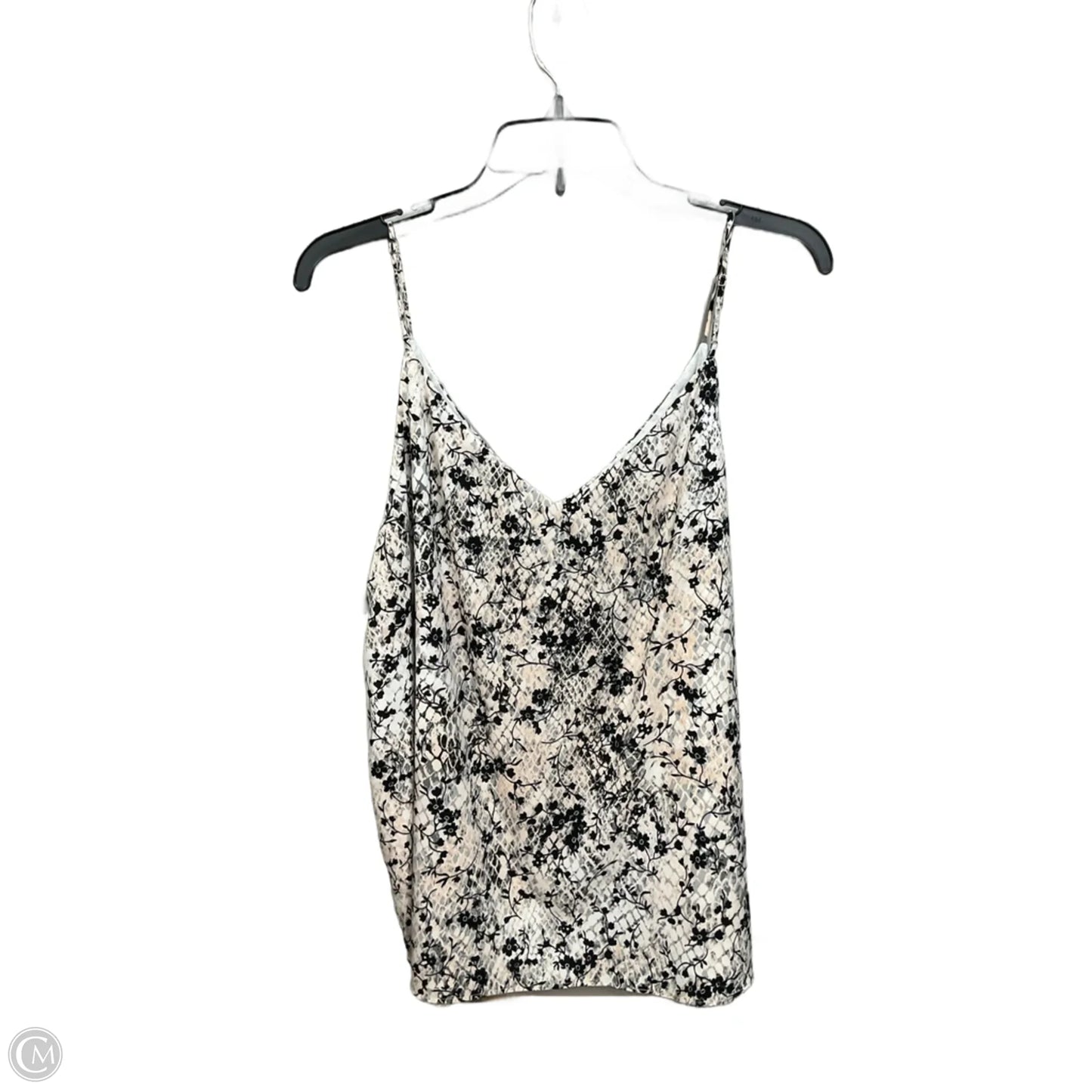 Top Cami By Calvin Klein In Floral Print, Size: M