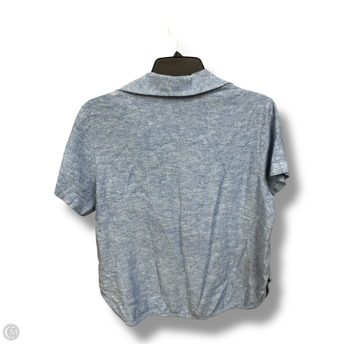 Top Short Sleeve By Banana Republic In Blue, Size: M