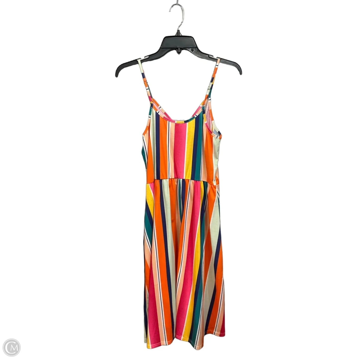 Dress Casual Midi By Clothes Mentor In Striped Pattern, Size: M