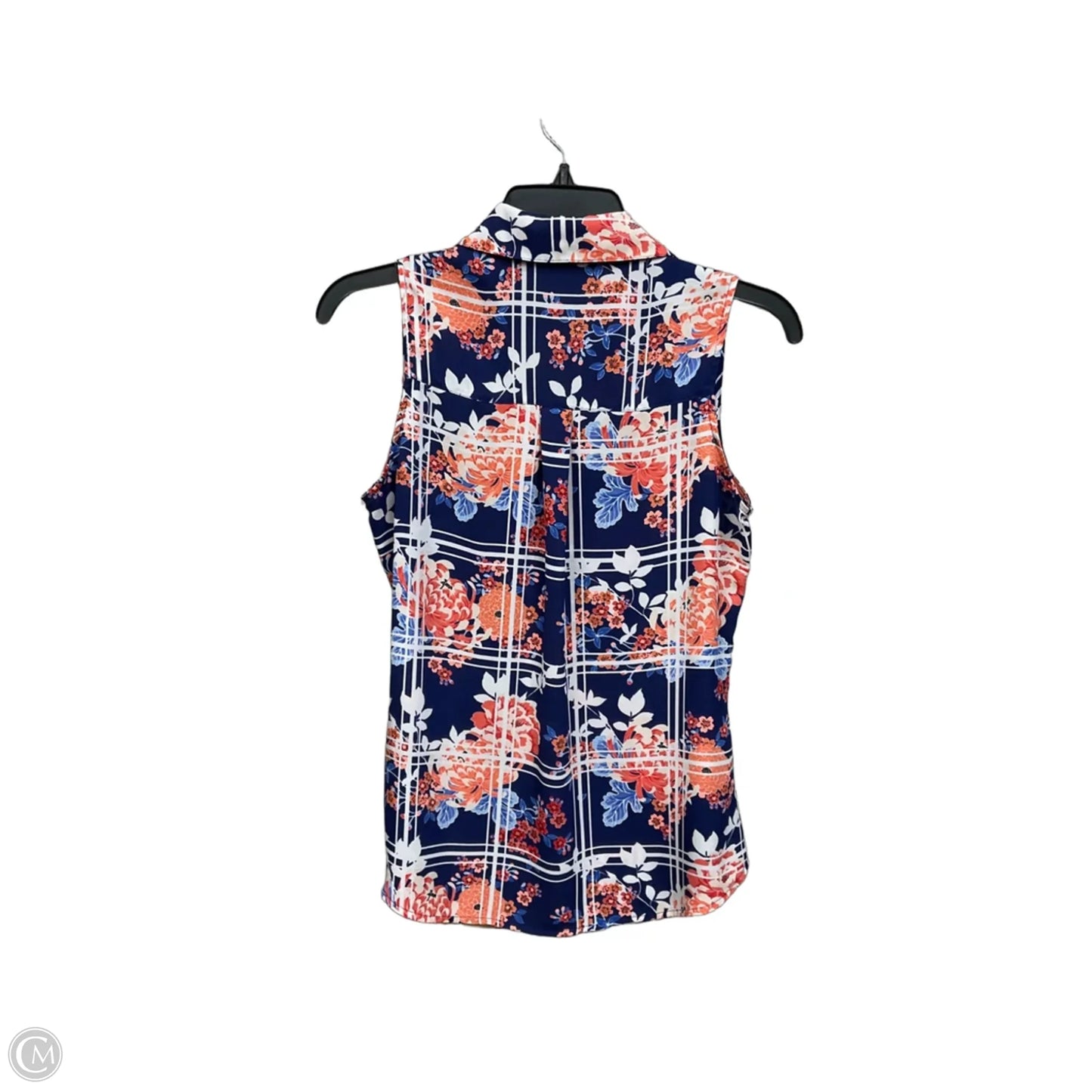 Blouse Sleeveless By Express In Floral Print, Size: Xs