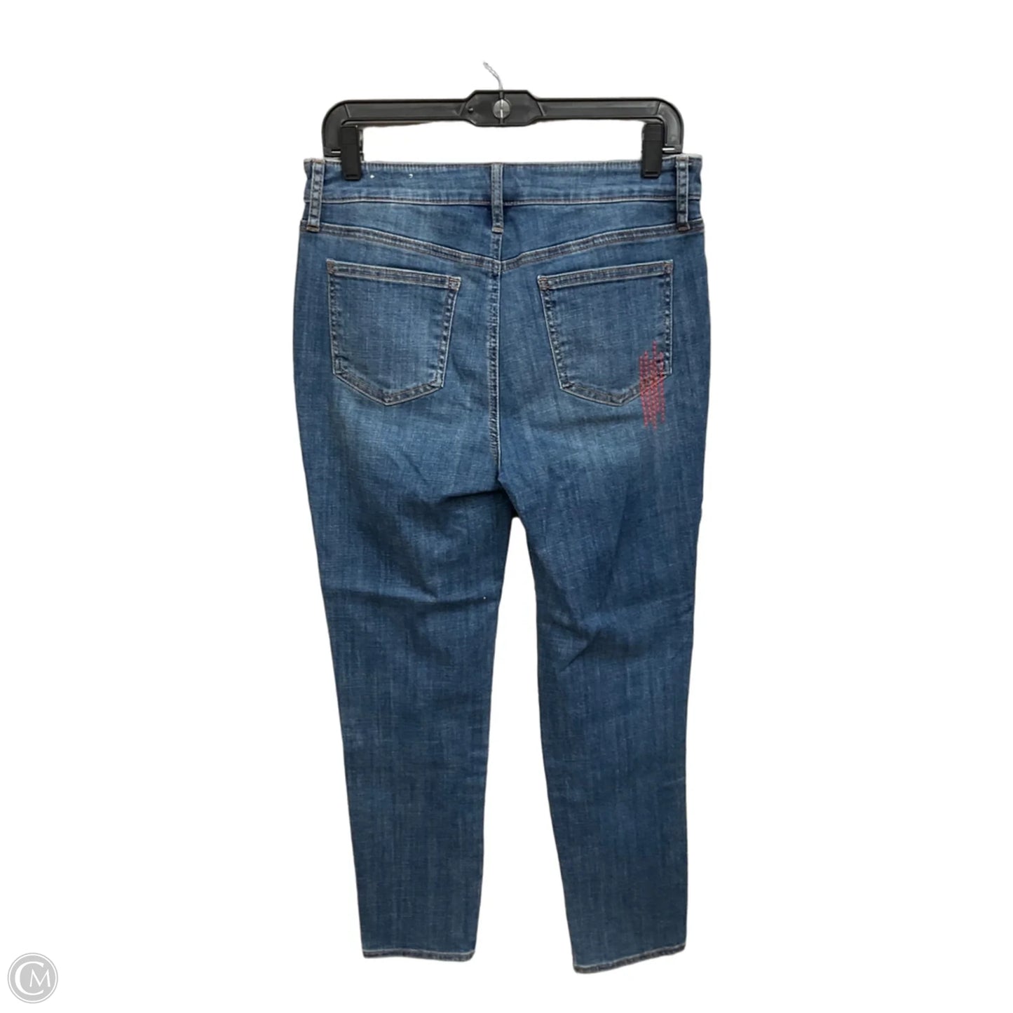 Jeans Straight By Chicos In Blue Denim, Size: 6