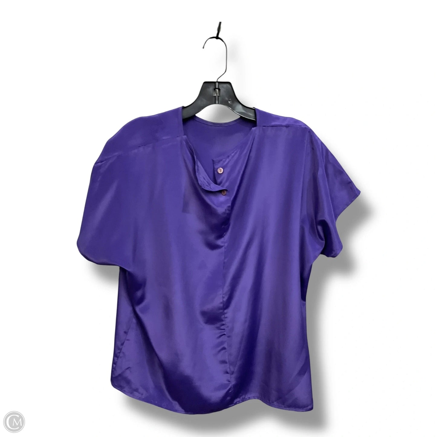 Top Short Sleeve By Cmc In Purple, Size: L