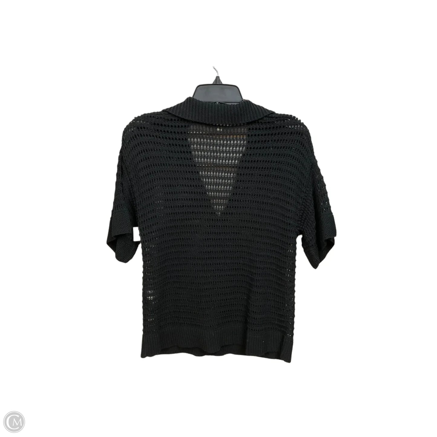 Top Short Sleeve By Max Studio In Black, Size: S