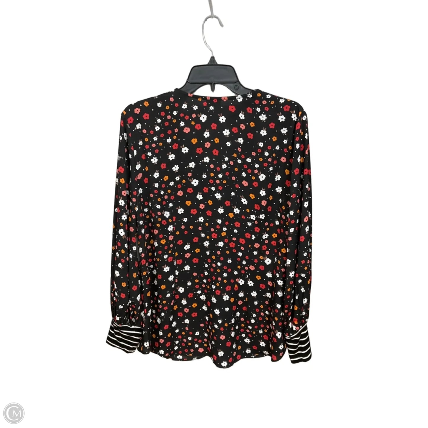 Blouse Long Sleeve By Cabi In Floral Print, Size: L