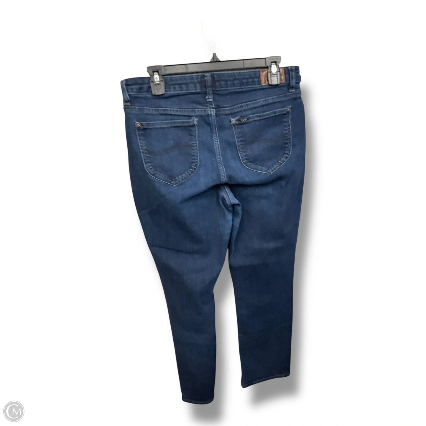Jeans Straight By Lee In Blue Denim, Size: 12