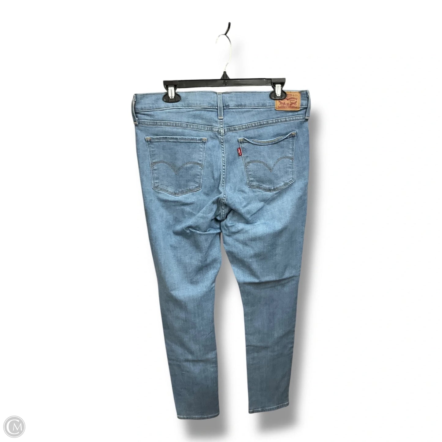 Jeans Skinny By Levis In Blue Denim, Size: 10
