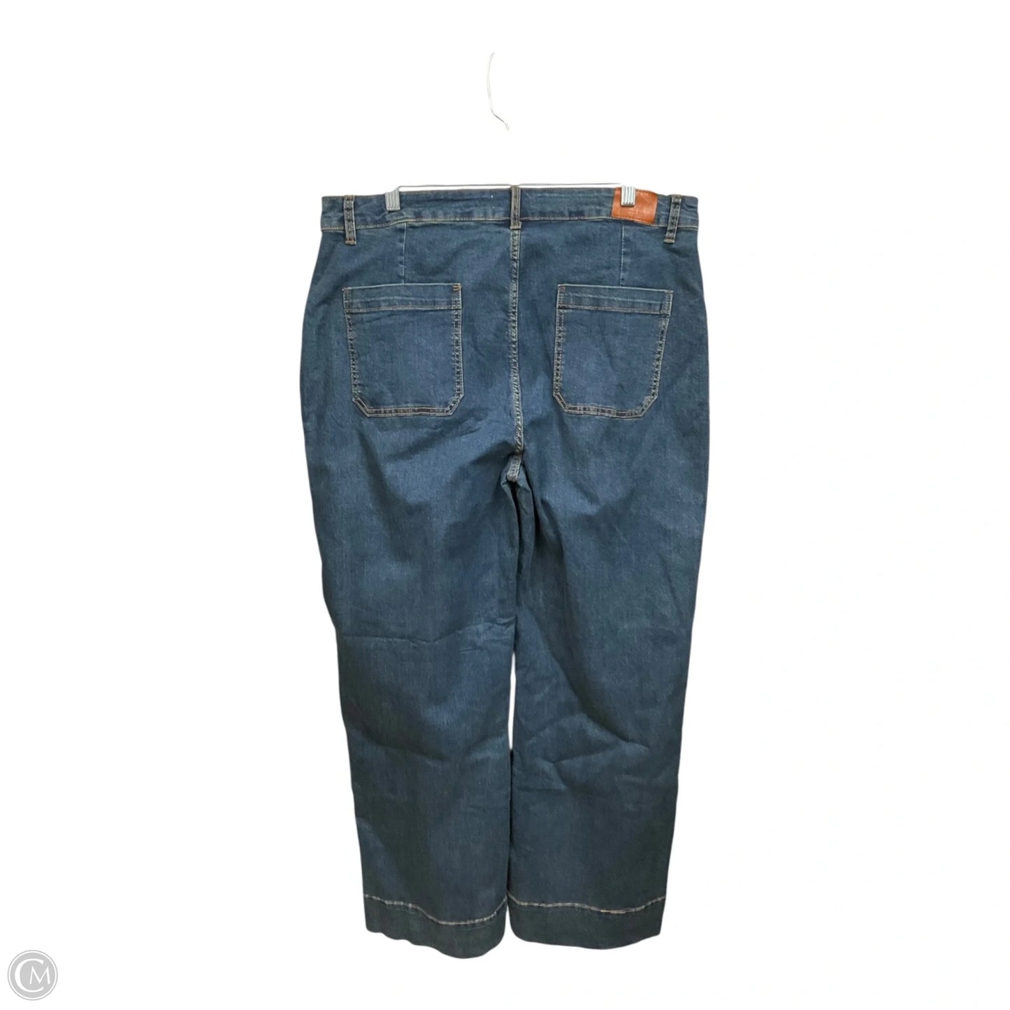Jeans Wide Leg By Cmc In Blue Denim, Size: 18