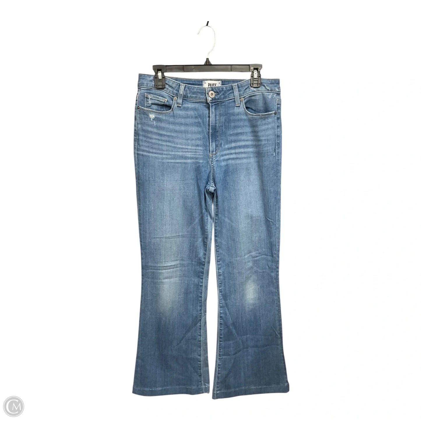 Jeans Wide Leg By Paige In Blue Denim, Size: 8