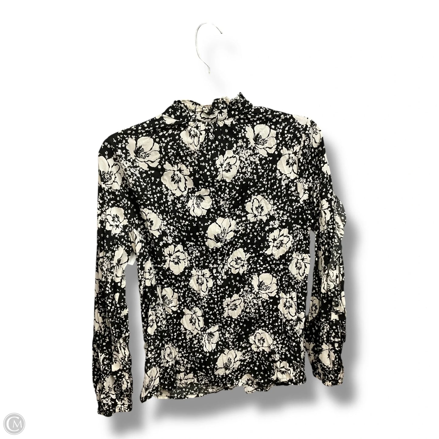Blouse Long Sleeve By Who What Wear In Floral Print, Size: M