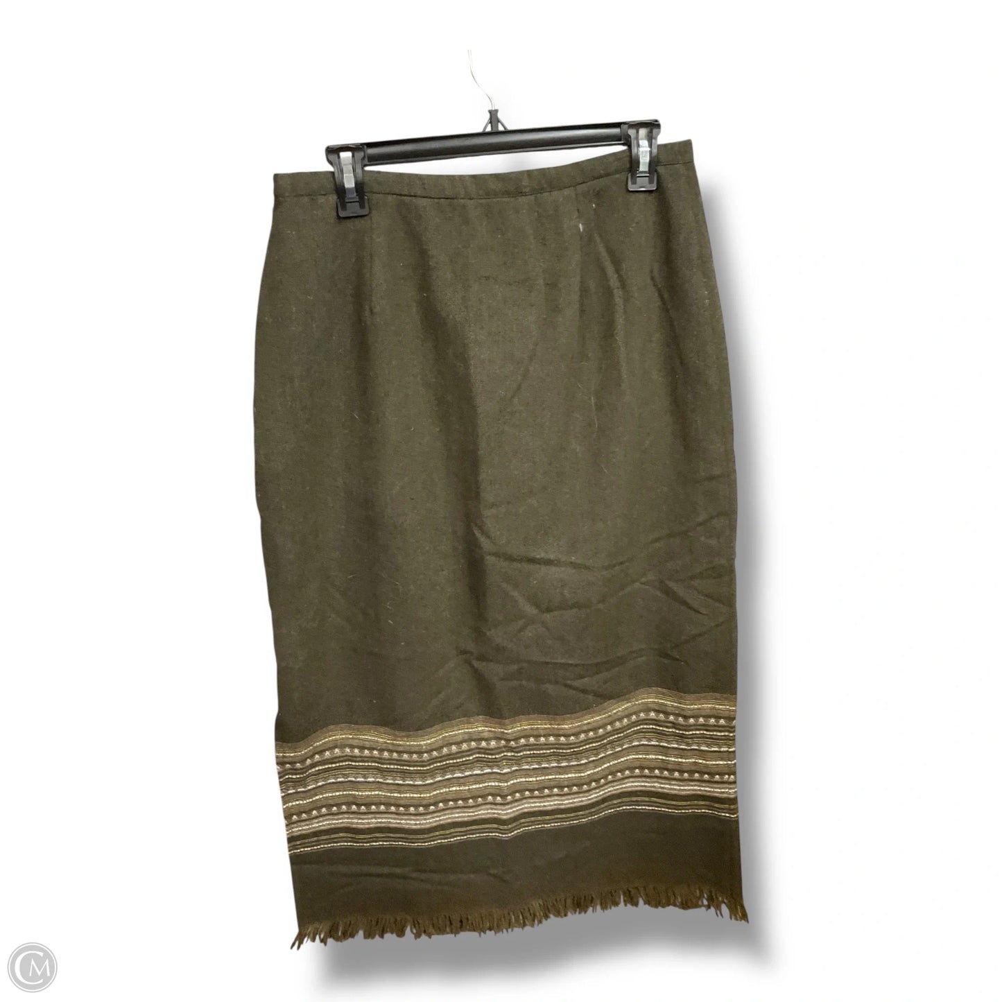 Skirt Maxi By Tailor By B Moss In Green, Size: Xl