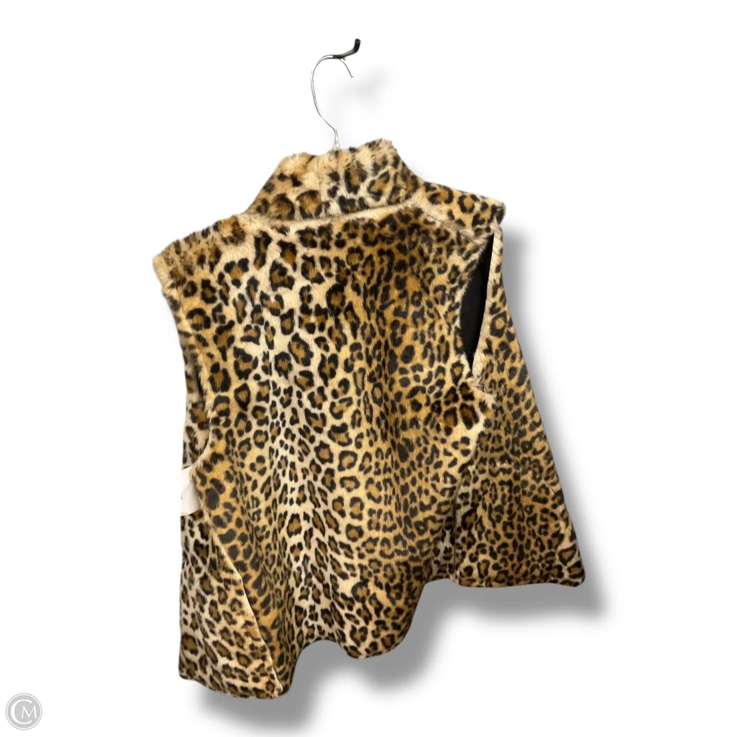 Vest Faux Fur & Sherpa By Velvet In Animal Print, Size: S
