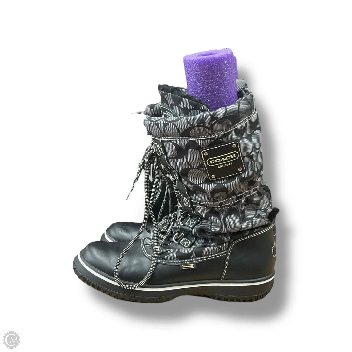 Boots Ankle Flats By Coach In Multi-colored, Size: 7