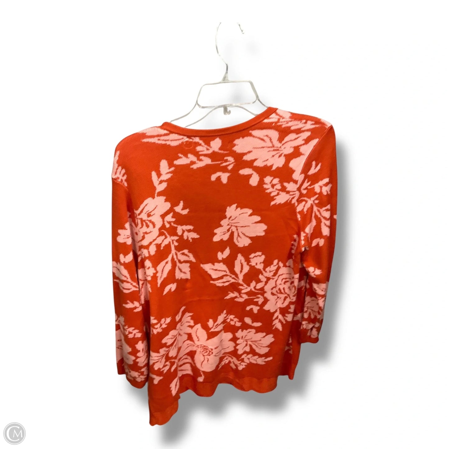 Cardigan By Daniel Rainn In Floral Print, Size: M