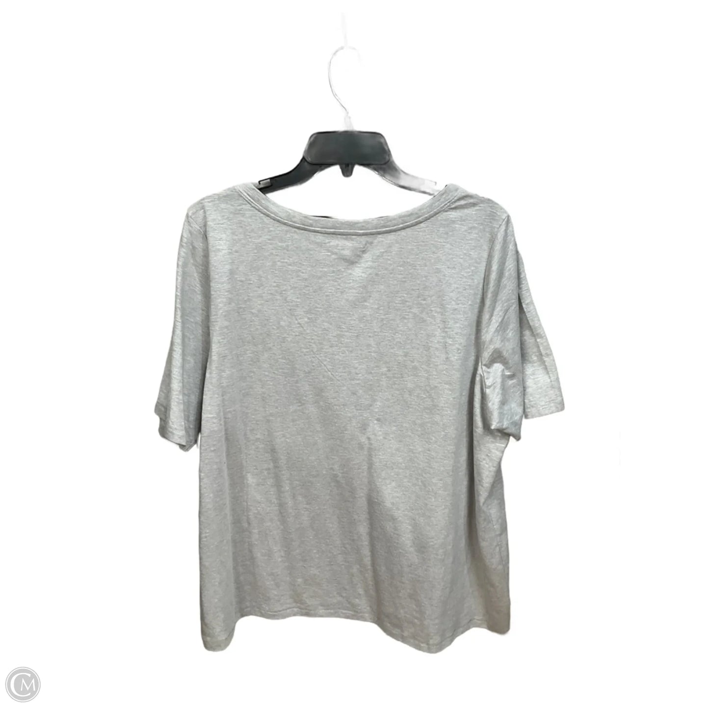 Top Short Sleeve Basic By Lane Bryant In Grey, Size: Xl
