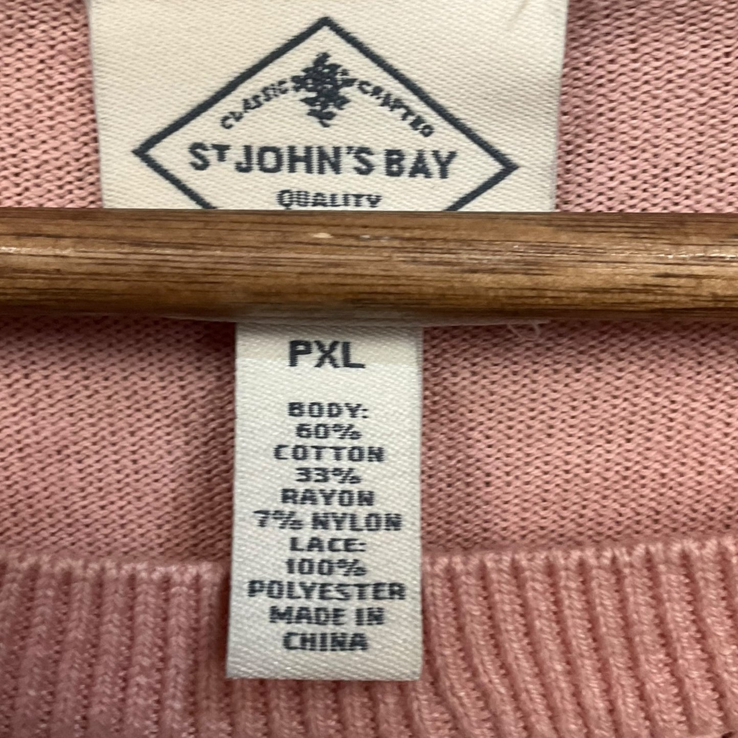 Top Long Sleeve By St Johns Bay Size: Petite Xl