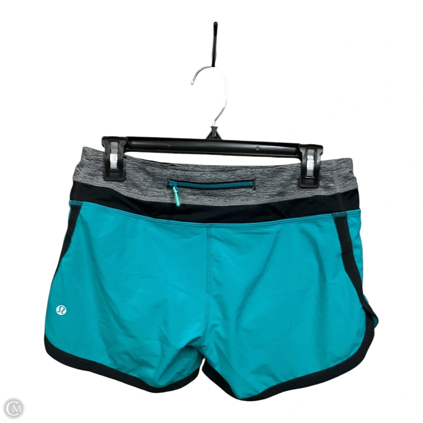 Athletic Shorts By Lululemon In Teal, Size: 4