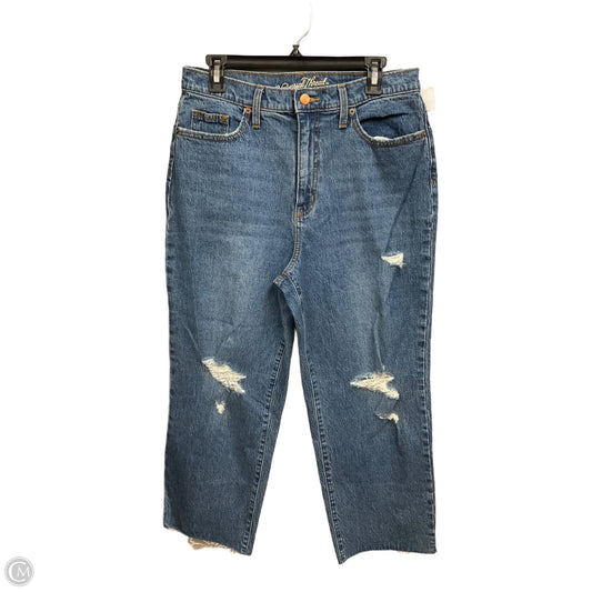 Jeans Straight By Universal Thread In Blue Denim, Size: 12